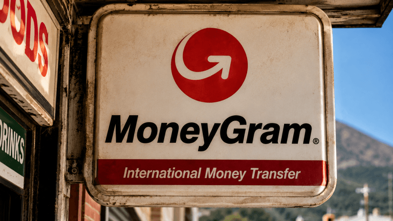 Moneygram sign at a store in Arizona.
